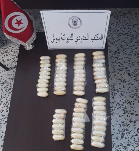 معبر ببّوش : إحباط محاولة تهريب أكثر من ألف غرام من الكوكايين